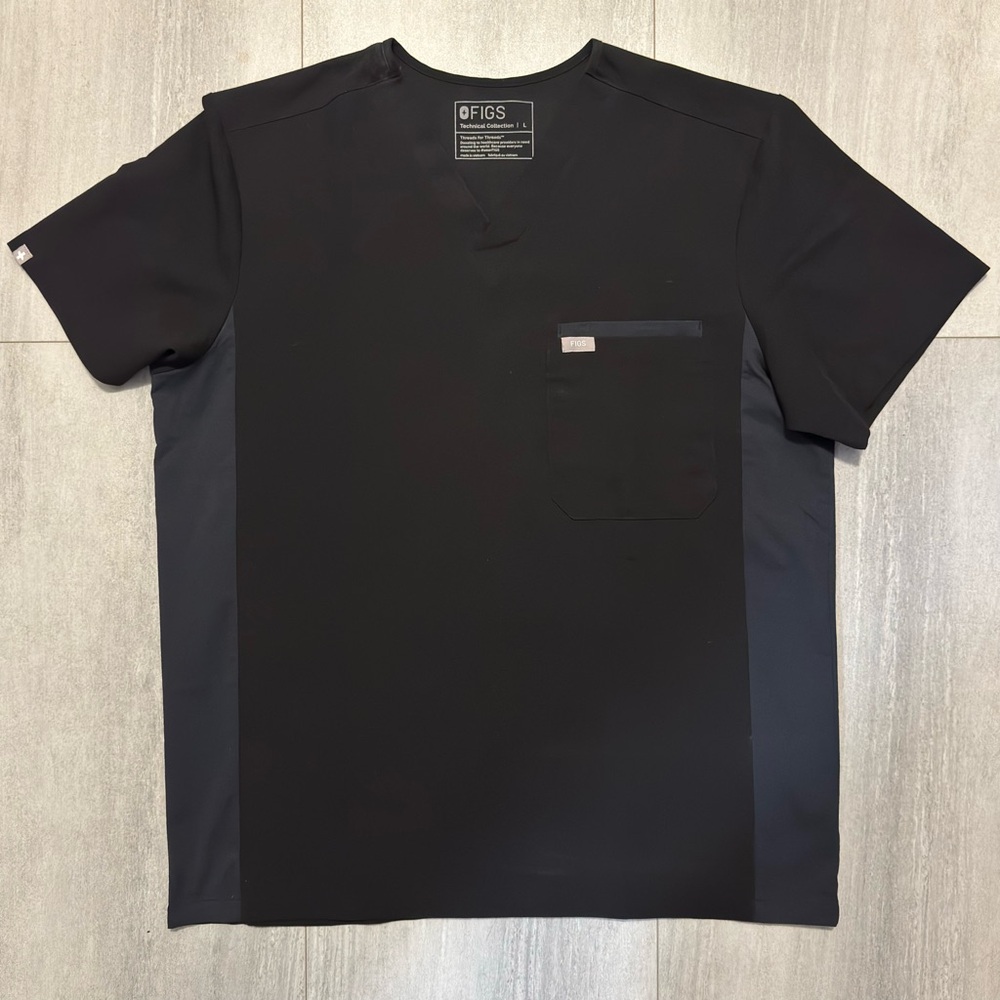 NWOT Figs Leon Men’s Scrub Top - Men’s Large (L) - Black
